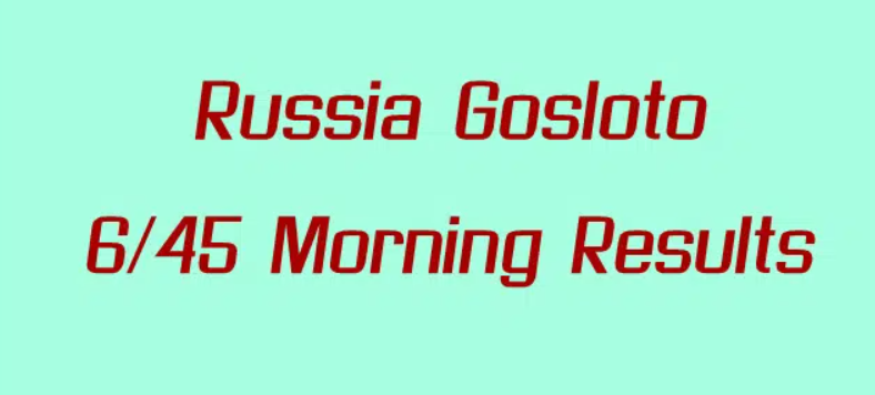 Russia Gosloto Morning Results: Monday 9 October 2023